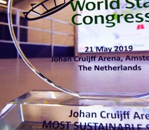 Johan Cruijff Arena wint award voor most sustainable stadium