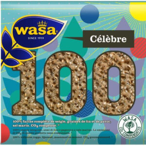 Wasa bestaat 100 jaar en viert dit met een nieuw 100% CO2 gecompenseerd knäckebröd!