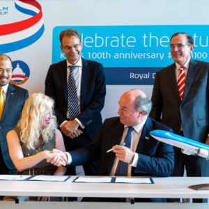 KLM en Microsoft werken samen aan duurzame luchtvaart