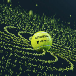 ABN AMRO gaat gebruikte tennisballen inzamelen en recyclen tot Sustainaball