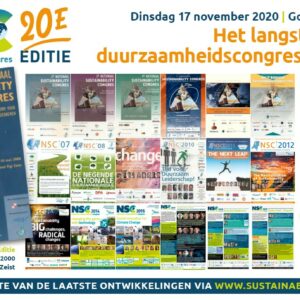 Het Nationaal Sustainability Congres al 20 jaar een ijkpunt op weg naar een duurzaam Nederland!