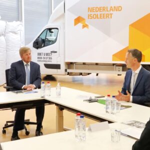 Koning Willem-Alexander sprak met sector over energietransitie en corona