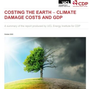 CDP and UCL report climate change costs to reach US$31 trillion a year if emissions not urgently reduced