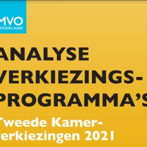 MVO Nederland beoordeelt verkiezingsprogramma’s op 7 thema’s van nieuwe economie