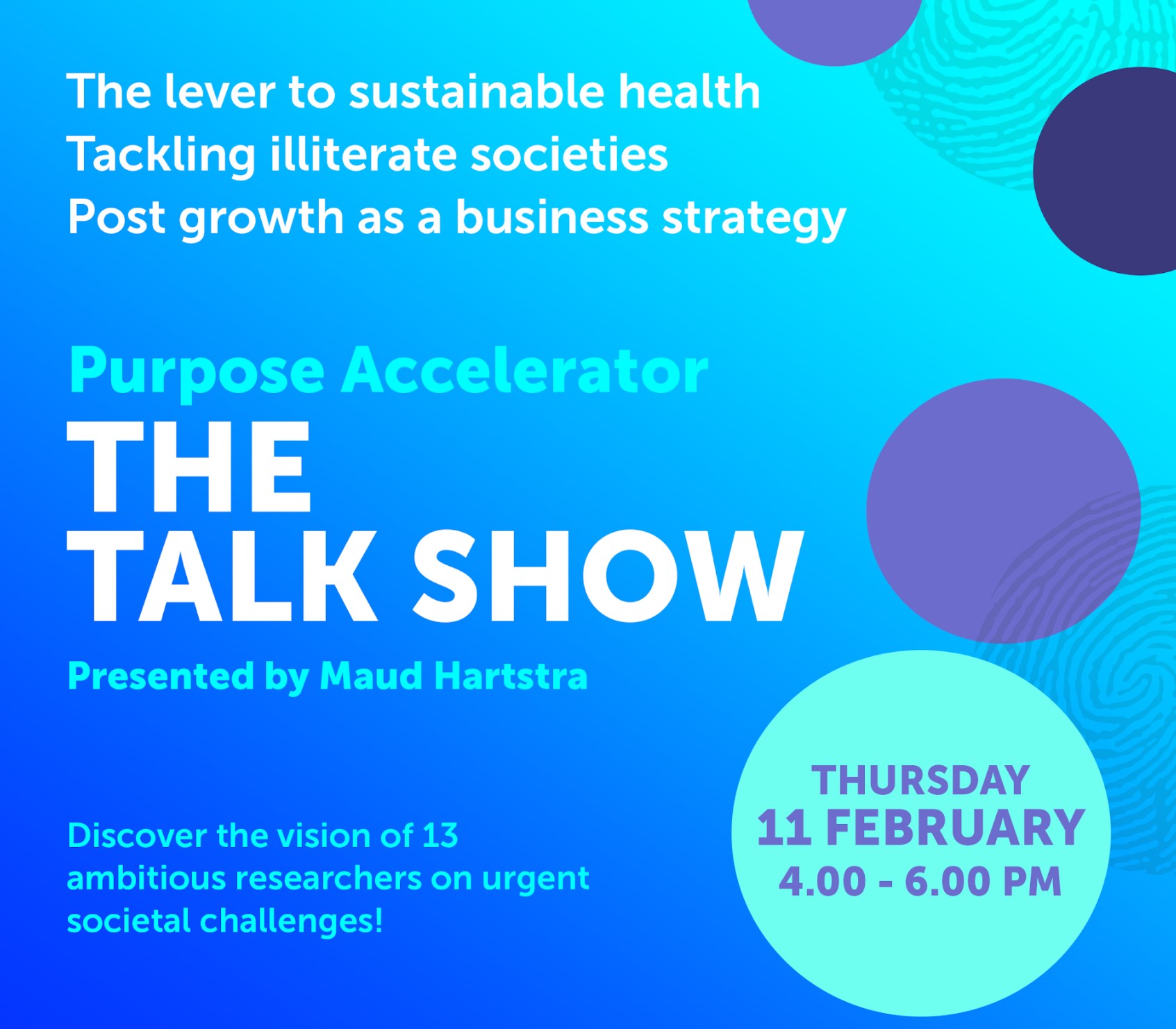 Purpose Accelerator - The Talk Show Reinventing research for society