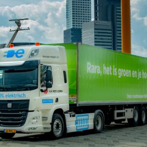 Eerste 100% elektrische 50 tons trekker- oplegger combinatie op de Nederlandse weg