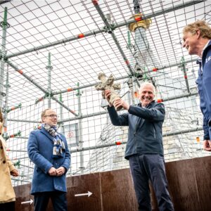 Hergebruik historisch restauratie-afval Domtoren voor circulair Utrecht