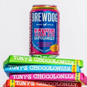 Brewdog en Tony’s Chocolonely lanceren samen het biertje Tony’s Hopolonely