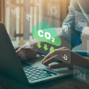reduce CO2 emission concept