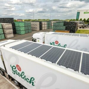 'Solar on Top' op Grolsch-vrachtwagens
