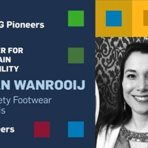 Iris van Wanrooij (EMMA Safety Footwear) SDG Pioneer in Supply Chain Sustainability by UN Global Compact