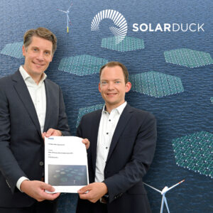 RWE en SolarDuck versnellen technische ontwikkeling en commercialisering van grootschalige drijvende zonneparken op zee