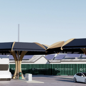Lancering eerste net-onafhankelijke en fossielvrije laadpleinconcept voor elektrisch vervoer door Green Caravan