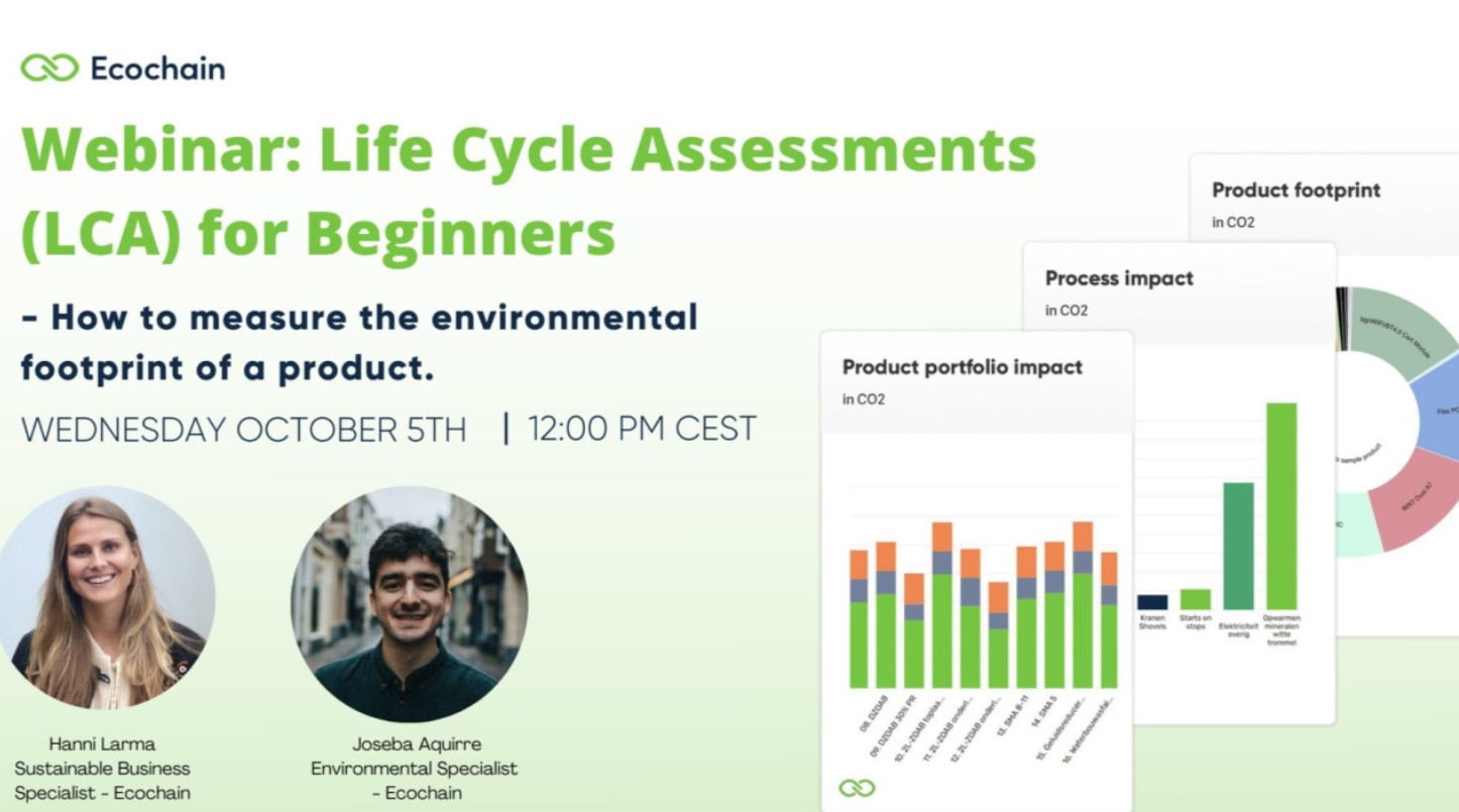 Webinar: Life Cycle Assessments (LCA) for Beginners