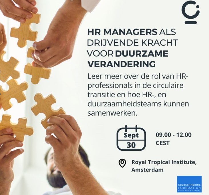 Event 'HR Managers als drijvende kracht voor duurzame verandering'