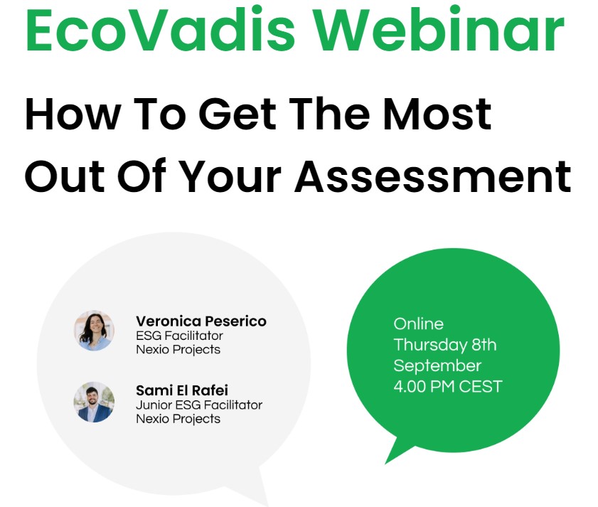 EcoVadis Webinar: 'How To Get The Most Out Of Your Assessment'