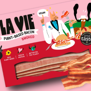 La Vie introduceert varkensvlees-vrije bacon en spekjes