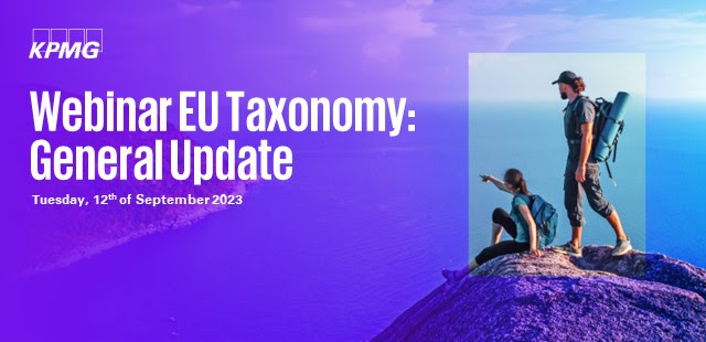 Webinar EU Taxonomy: General Update