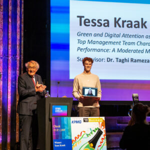 Molenkamp award voor beste duurzaamheidsscriptie gaat naar Tessa Kraak