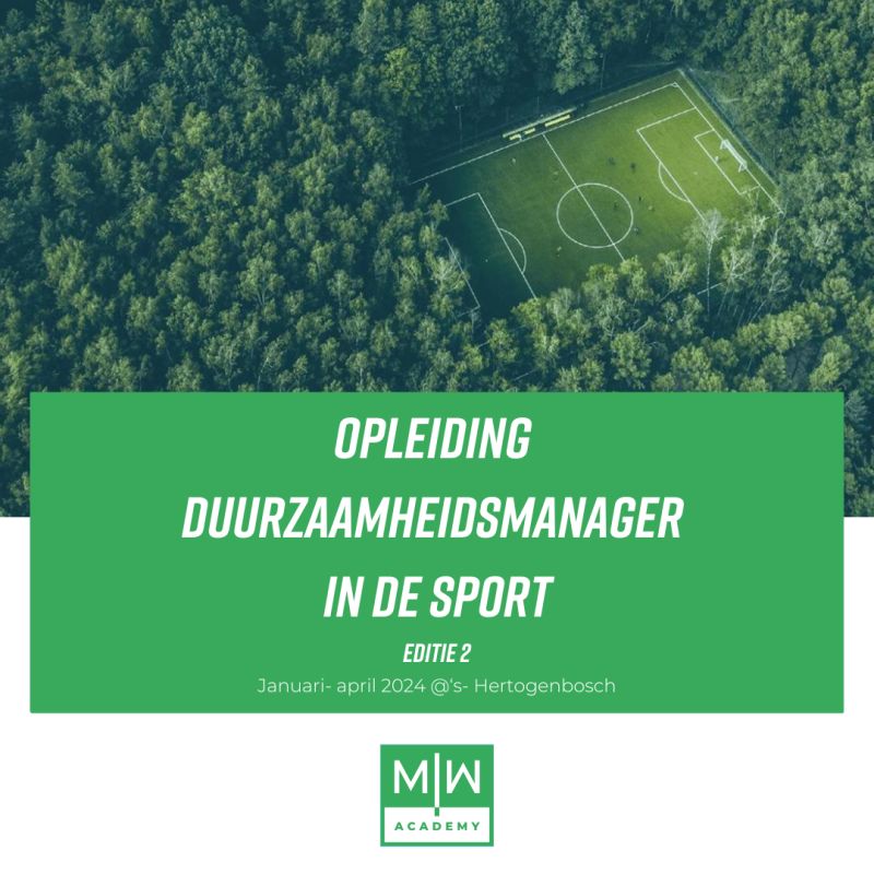 Start opleiding 'Duurzaamheidsmanager in de sport'