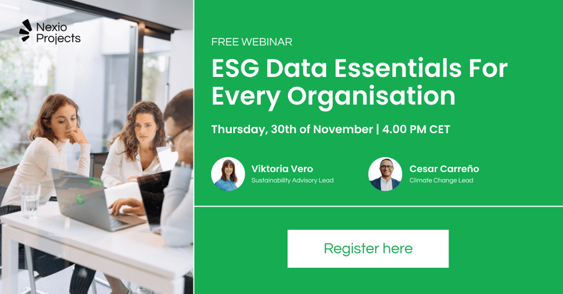 Webinar 'ESG Data Essentials for Every Organisation'