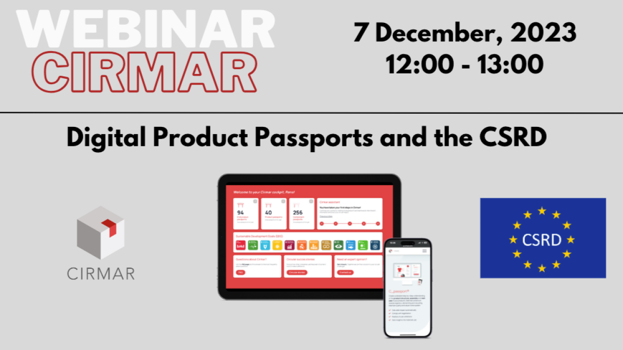 Webinar 'Digital Product Passports and the CSRD'