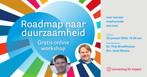 Gratis online workshop 'Roadmap naar duurzaamheid'