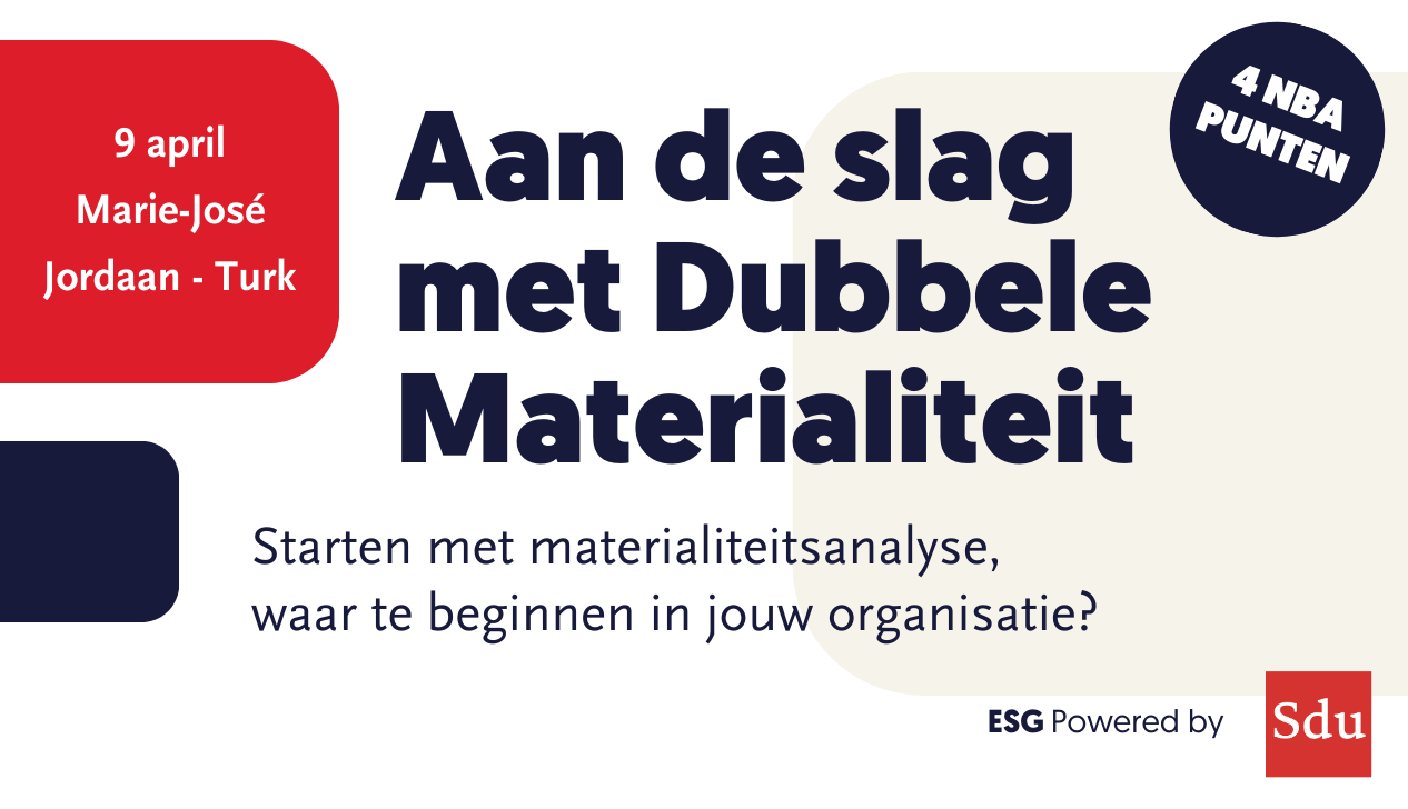 Aan de slag met Dubbele Materialiteit - ESG/CSRD Vaardigheden