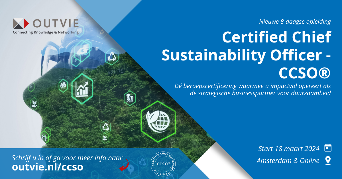 Start Opleiding Certified Chief Sustainability Officer CCSO®