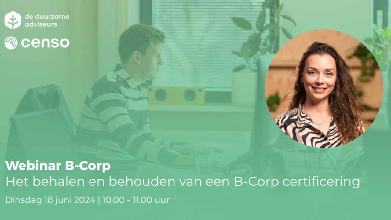 Webinar: 'Hoe kan ik B Corp gecertificeerd worden?'