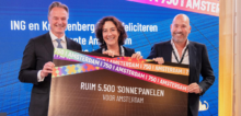 ING en Kroonenberg Group schenken zonnepanelen aan Amsterdam