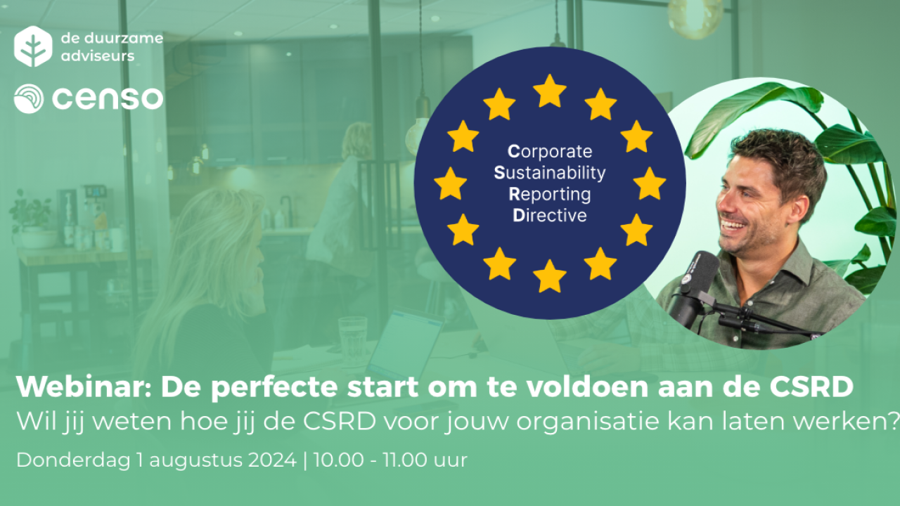 Webinar: De perfecte start om te voldoen aan de CSRD