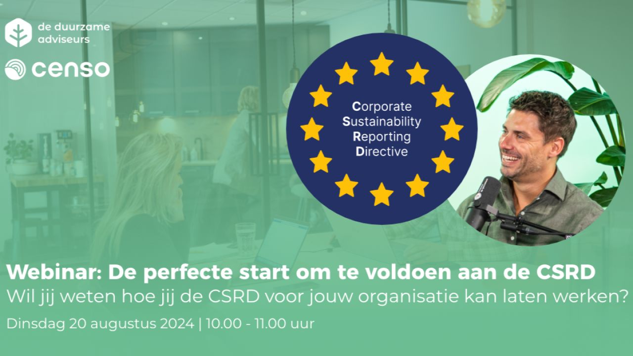 Webinar: De perfecte start om te voldoen aan de CSRD
