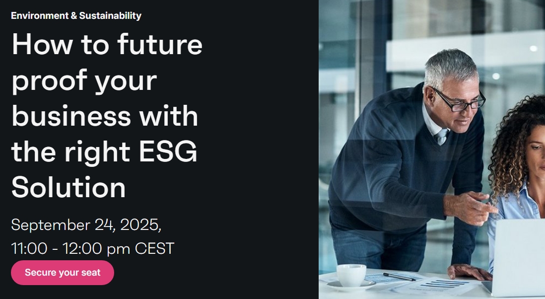 Webinar: Future-proof uw organisatie met een geïntegreerde ESG-oplossing