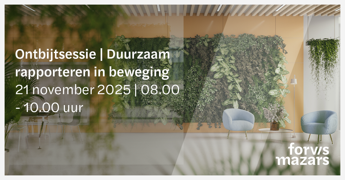 Ontbijtsessie: Duurzaam rapporteren in beweging