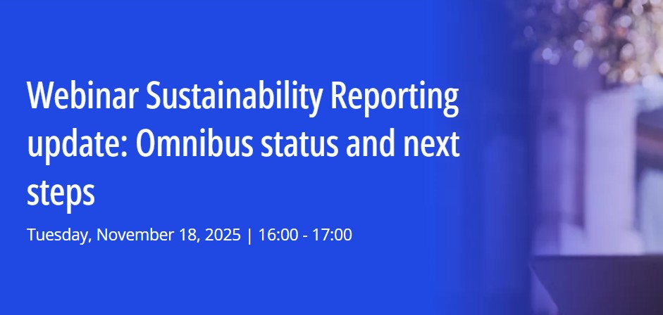 Webinar Sustainability Reporting update: Omnibus status and next steps