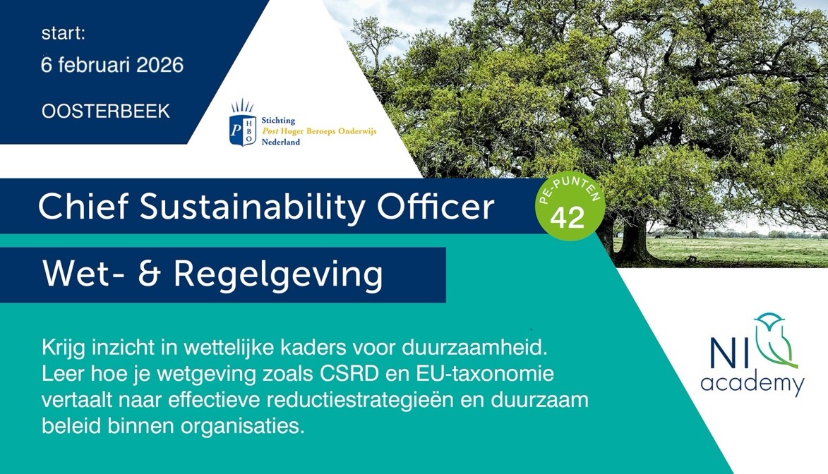 Start van de module Wet- & Regelgeving jaaropleiding CSO Executive