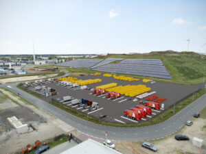 Bedrijventerrein Boekelermeer krijgt laadplein met 36 parkeer- en laadplekken voor elektrische trucks