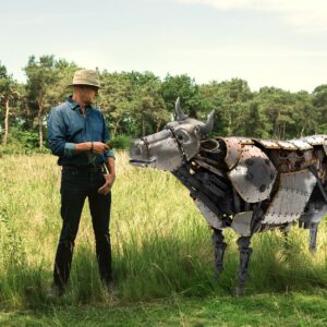 TVC founder Jaap Korteweg and stainless steel cow Margaret