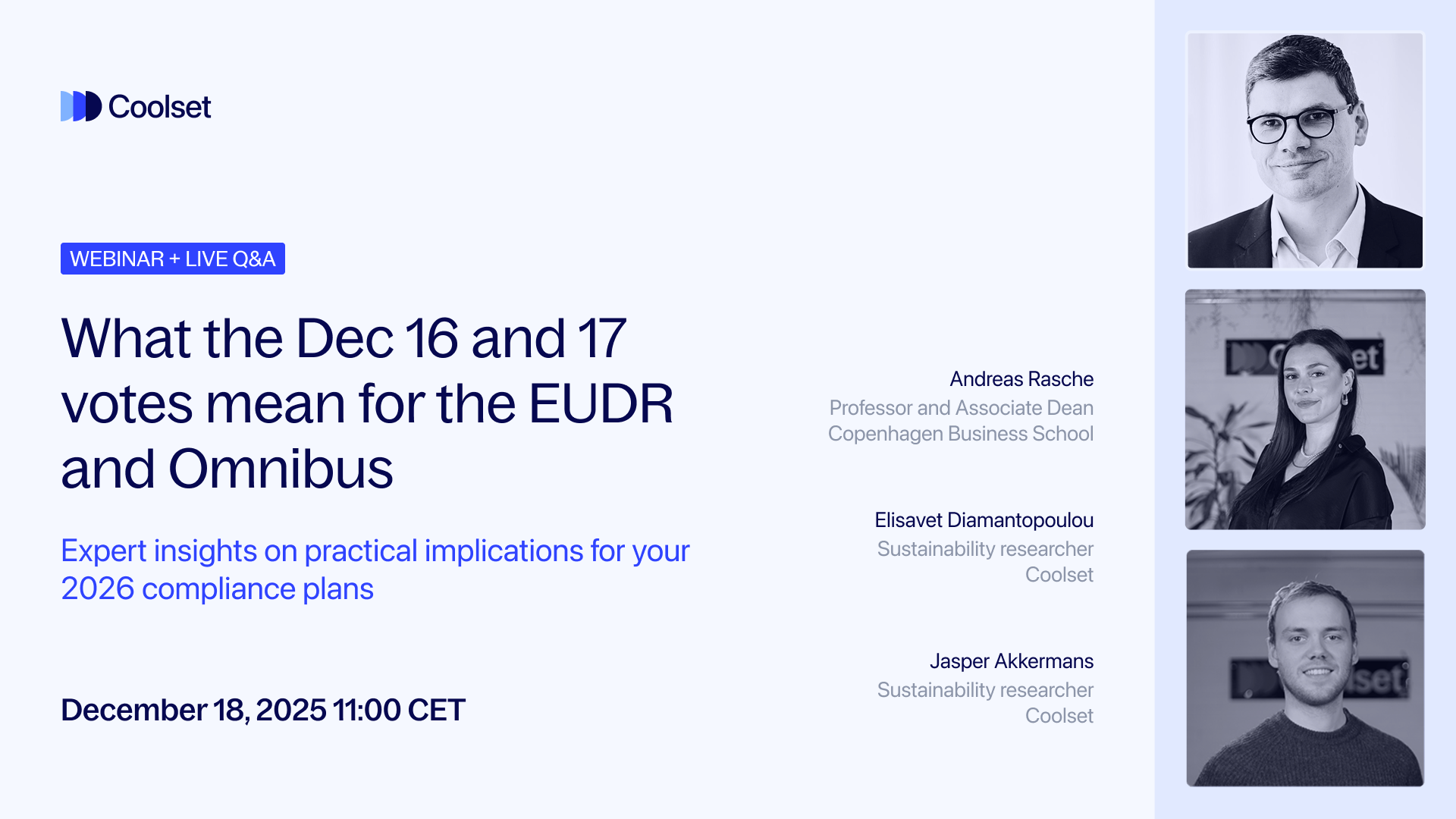 Webinar 'What the Dec 16 and 17 votes mean for the EUDR and Omnibus'