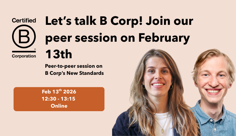 Peer-to-peer session: B Corp New Standards