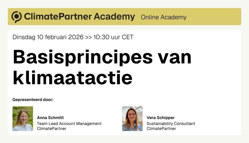 Webinar 'Basisprincipes van klimaatactie'
