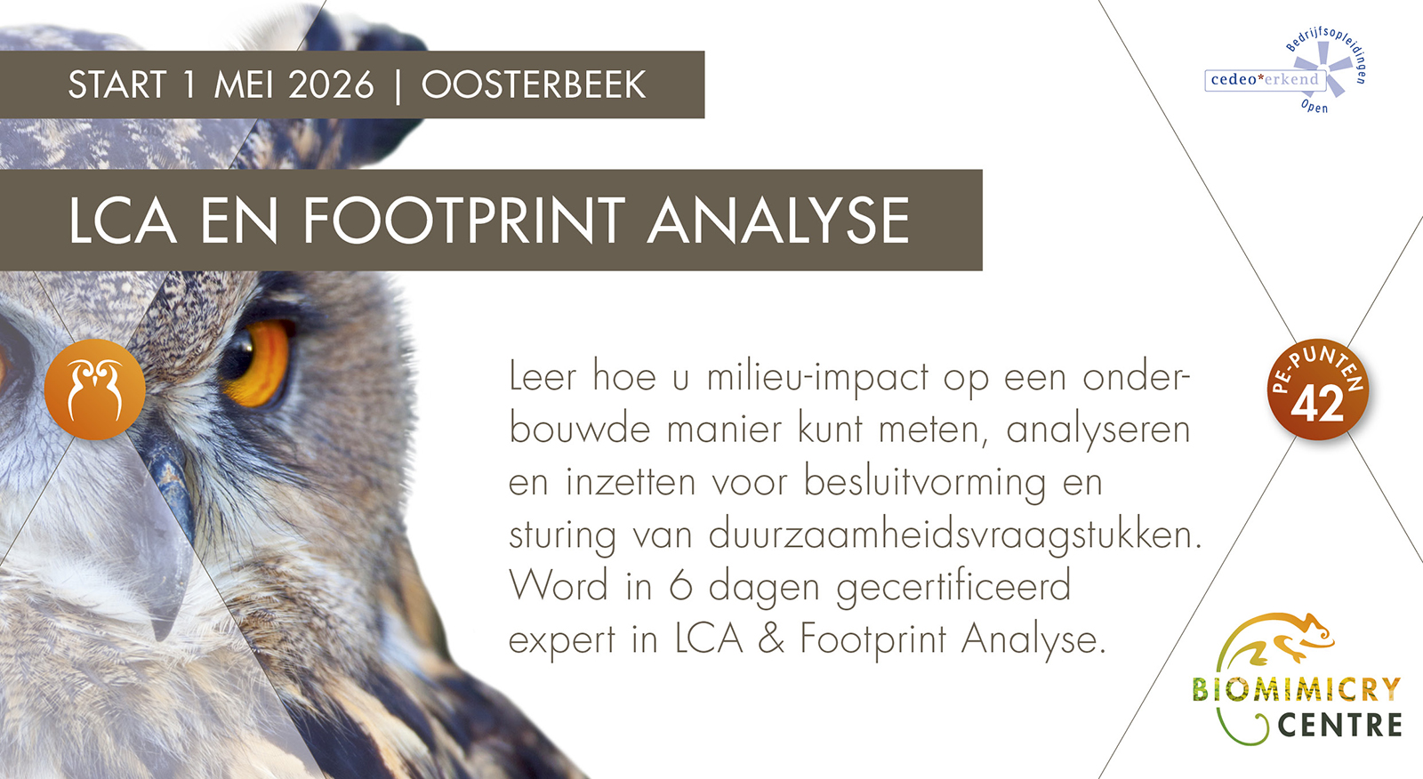 Start opleiding LCA & Footprint Analyse