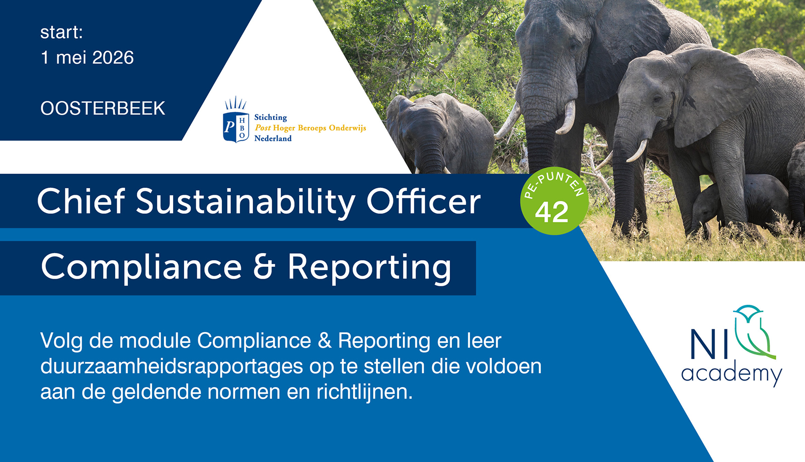 Start module Compliance & Reporting bij NI-academy