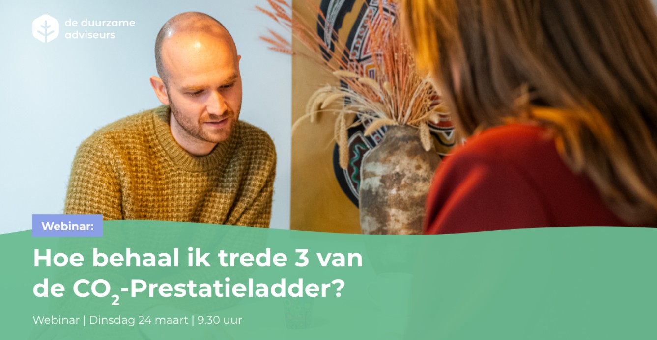 Webinar 'Hoe behaal ik trede 3 van de CO₂-Prestatieladder?​​​​​​​'