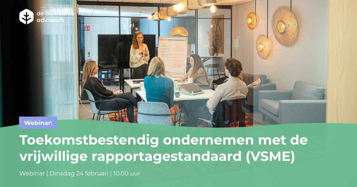 Webinar 'VSME: Toekomstbestendig ondernemen met de vrijwillige rapportagestandaard'