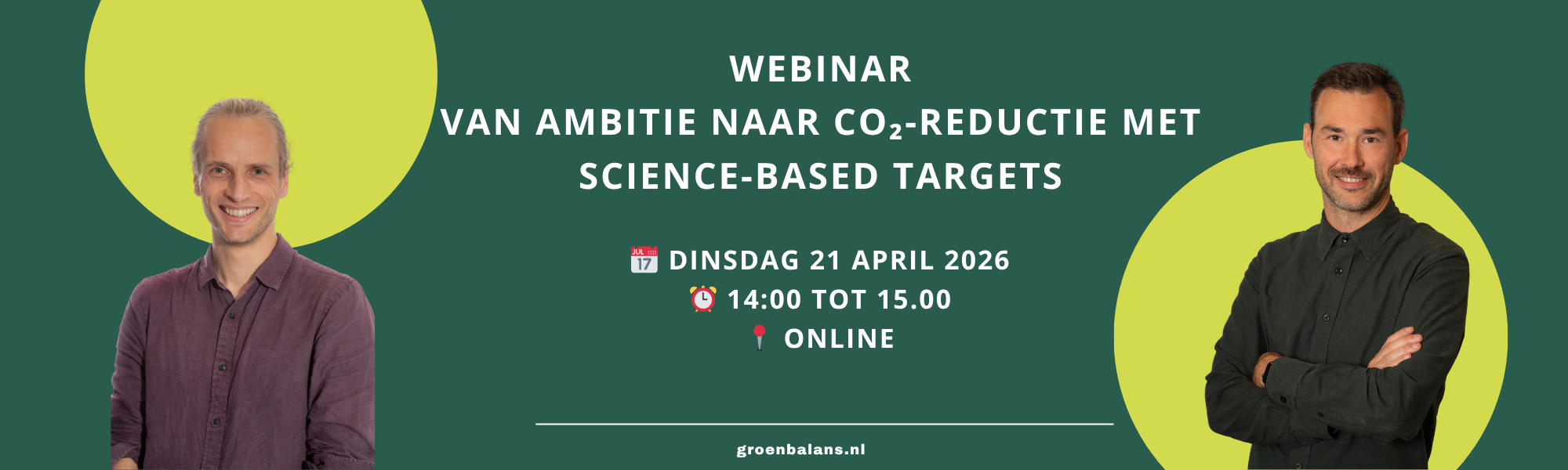 Webinar 'Van CO₂-footprint naar een reductiestrategie met science-based targets'
