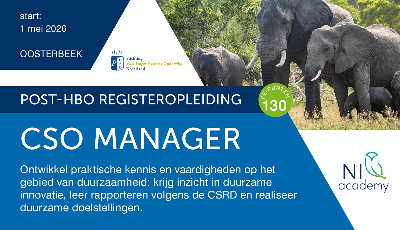 Start post-hbo Registeropleiding CSO Manager bij NI-academy
