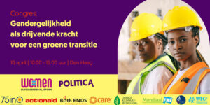 Congres: Gendergelijkheid als drijvende kracht voor een groene transitie