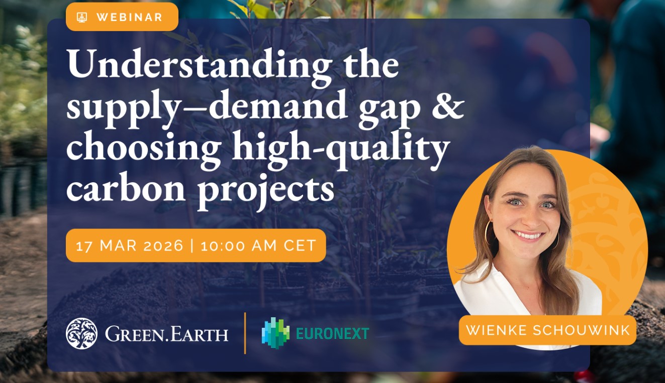 Webinar 'Understanding the supply–demand gap & choosing high-quality carbon projects'